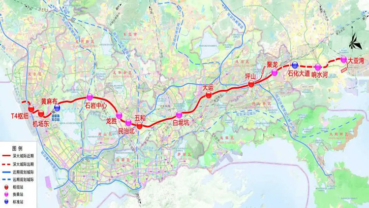 坪山?機(jī)場(chǎng)約40分鐘！這條城際鐵路刷新進(jìn)度條！